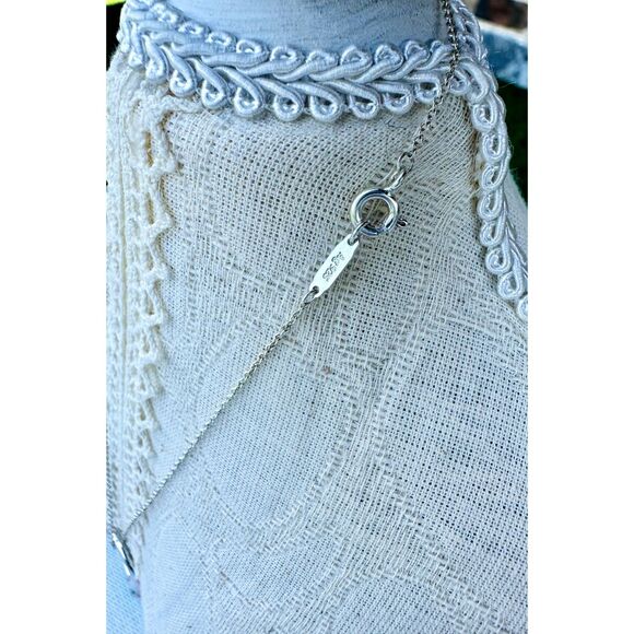 16” Tiffany Co. Open Heart Necklace in Silver, 27mm, Medium - Picture 5 of 5